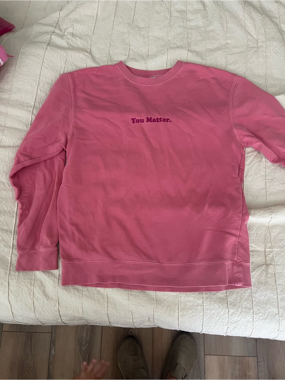You Matter Pink Crewneck Sweatshirt